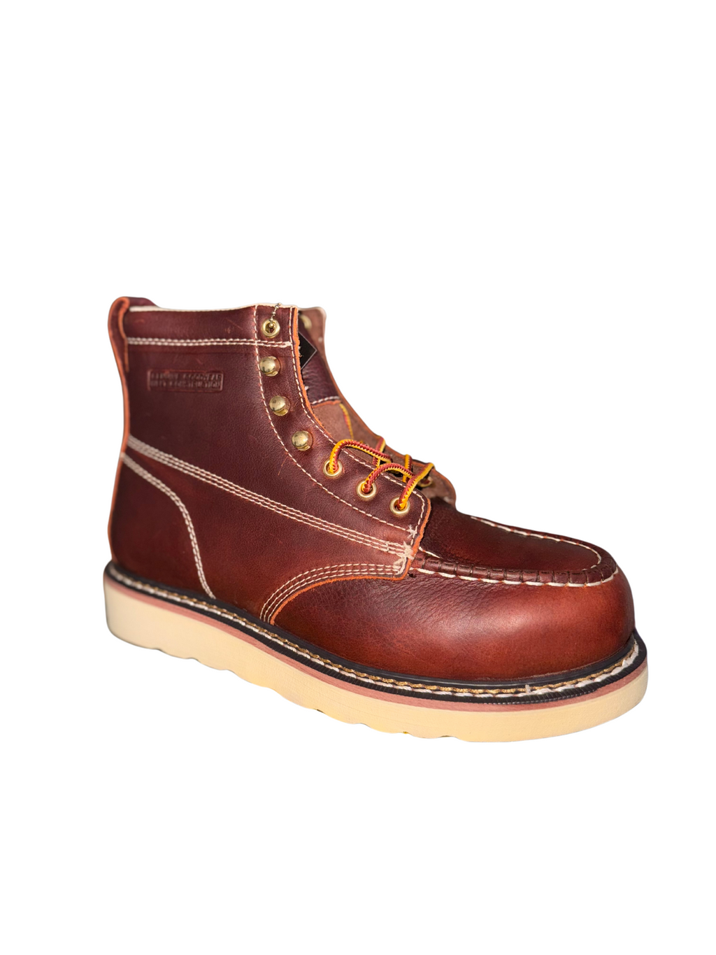 Premium Leather Moc Toe Work Boots